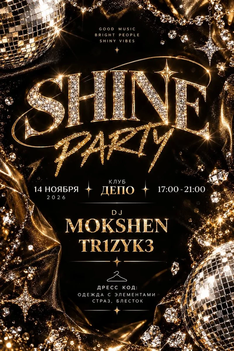Афиша «SHIMMER&SHINE PARTY»