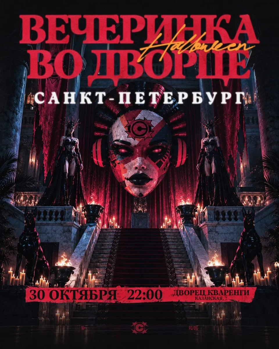 Афиша «СТАЯ ХЭЛЛОУИН / 30.10 / САНКТ-ПЕТЕРБУРГ / ДВОРЕЦ КВАРЕНГИ / 22:00»