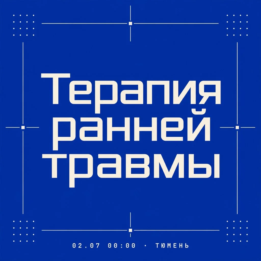 Афиша «Терапия ранней травмы»