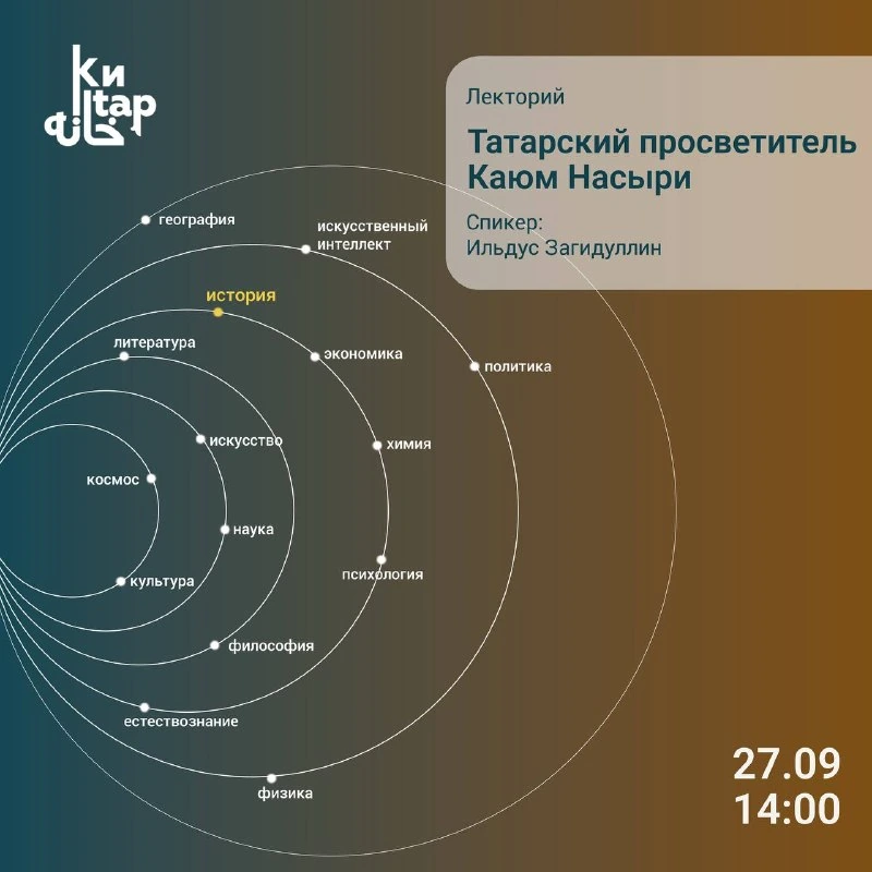Афиша «Лекция «Татарский просветитель Каюм Насыри»»