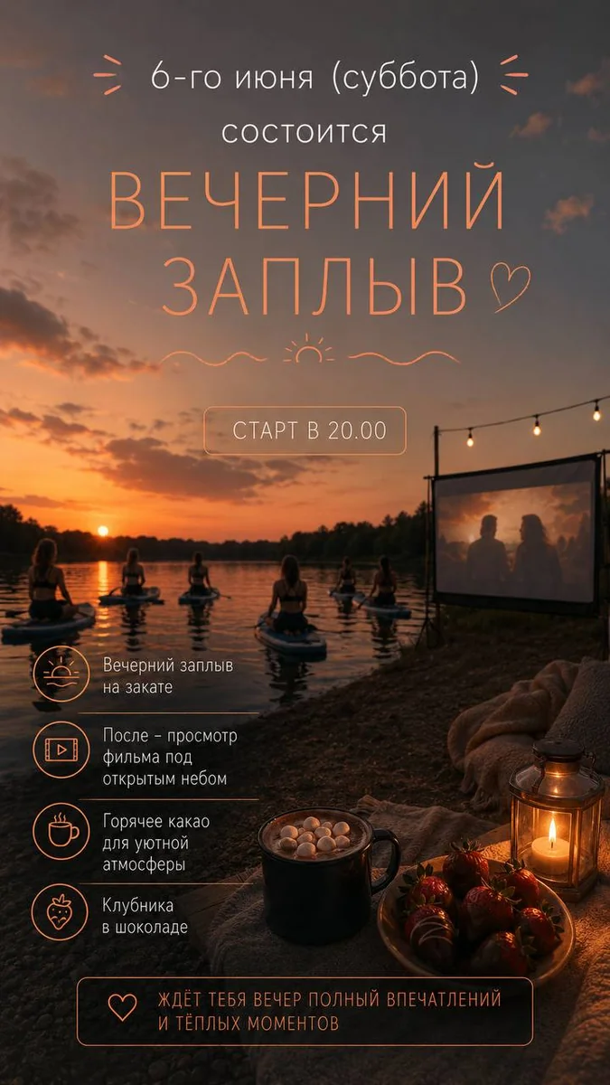 Афиша «Вечерний заплыв»