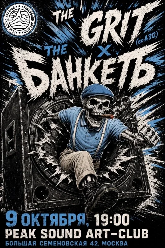 Афиша «THE GRIT (exA312) x ТНЕ БАНКЕТЪ | Москва»