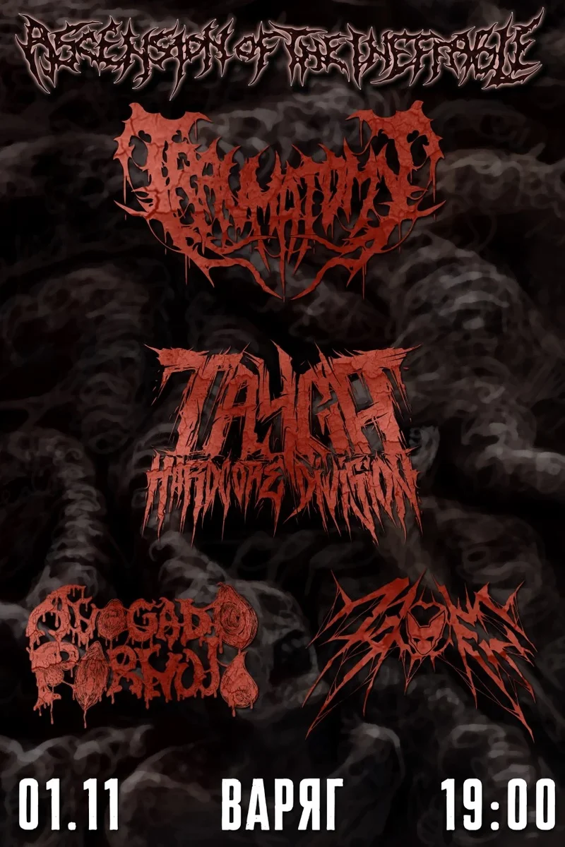 Афиша «Traumatomy • 01.11 • Томск (Варяг)»