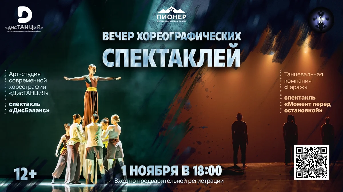 Афиша «Вечер хореографических спектаклей»