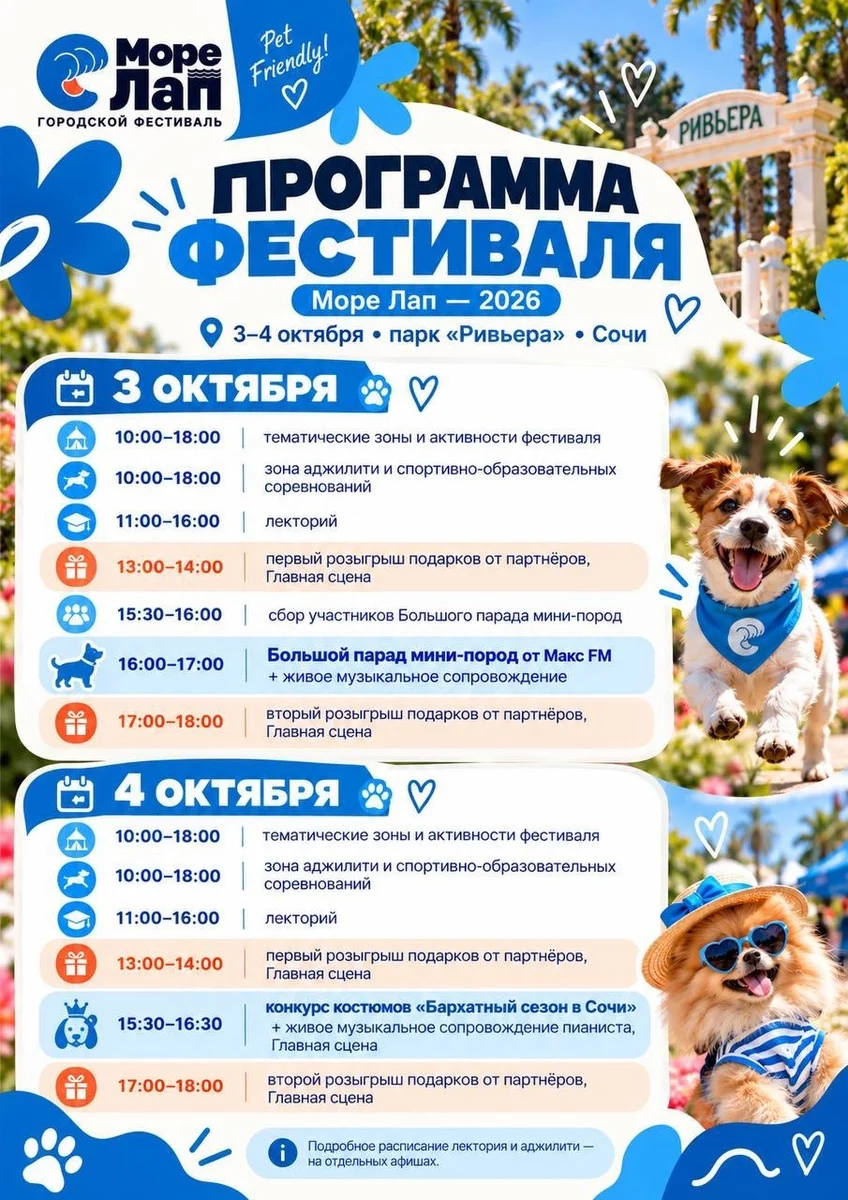 Афиша «Второй розыгрыш подарков от партнёров»